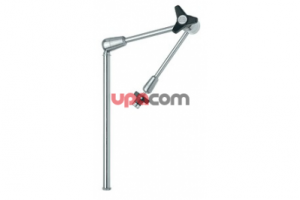 Шарнирный штатив, усиленная модель, прямой, с одним механическим центральным зажимом для всех пяти функций шарнира, высота 30 см, диапазон поворота 37 см, с замком KSLOCK (гнездовой разъем)