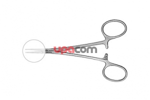 Артериальный зажим по HALSTEAD «Москит», загнутый, с зубцами 1 х 2, длина 12.5 см