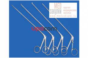 Щипчики, с овальными ложкообразными браншами, диаметр 0.9 мм, загнутые вверх, очень тонкие, длина 18 см, по CASTELNUOVO-LOCATELLI