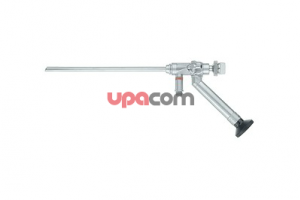 Оптика HOPKINS II 25°, широкоугольная, окуляр под углом, диаметр 6.6 мм, канал 3.6 мм, длина 18 см, автоклавируемая, со встроенным оптоволоконным световодом, цветовой код: красный, для интерламинарного доступа