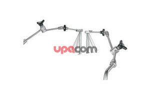 Отклоняемый ретрактор по ROSENTHAL, с подвижными ретракторными лезвиями, в трех вариантах длины, для фиксации на кронштейне с помощью KSLOCK, VITOM SPINE