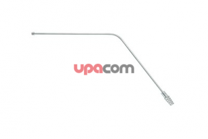 Аспирационная трубка, загнутая, с оливой, наружный диаметр 3 мм, рабочая длина 13.5 см