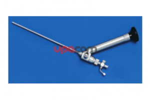 Оптика HOPKINS прямого видения 6°, широкоугольная, с угловым окуляром, длина 15 см, автоклавируемая, со встроенным оптоволоконным световодом и рабочим каналом Ø 3 мм, стабильная модель, цветовой код: зеленый, по GAAB