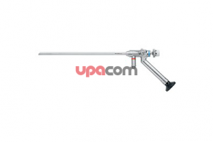 Оптика HOPKINS II 25°, широкоугольная, окуляр под углом, диаметр 6.6 мм, канал 3.6 мм, длина 25.7 см, автоклавируемая, со встроенным оптоволоконным световодом, цветовой код: синий, для трансфораминального доступа